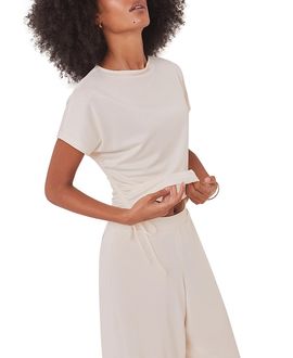 Mint Velvet Mint Velvet Women's Jersey Ruched Tie Detail Top