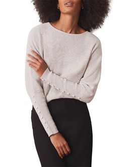 Mint Velvet Mint Velvet Women's Lace Detail Batwing Jumper