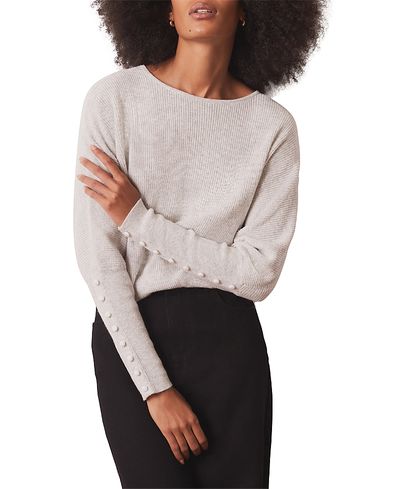 Mint Velvet Mint Velvet Women's Lace Detail Batwing Jumper
