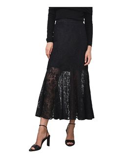 Mint Velvet Mint Velvet Women's Lace Fluted Sheer Skirt