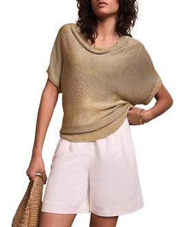 Mint Velvet Mint Velvet Women's Metallic Knit Top
