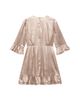 Mint Velvet Mint Velvet Women's Metallic Ruffle Hem Mini Dress - 6