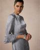 Mint Velvet Mint Velvet Women's Metallic Ruffle Sleeve Midi Dress - 3