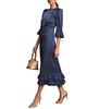 Mint Velvet Mint Velvet Women's Metallic Ruffled Midi Dress - 3