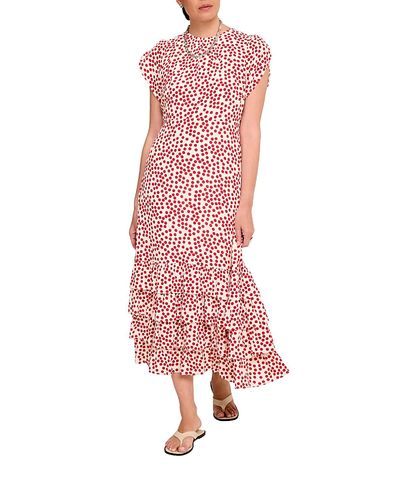 Mint Velvet Mint Velvet Women's Polka Dot Ruffle Midi Dress
