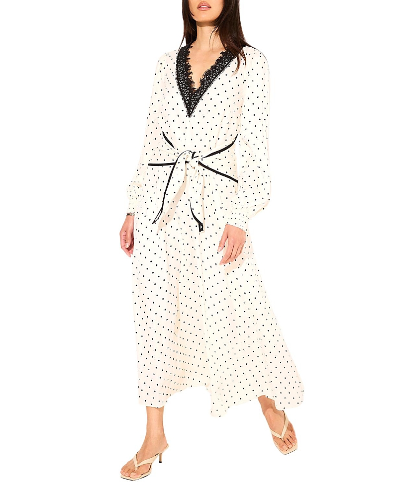 Mint Velvet Mint Velvet Women's Polka Dot Tie Maxi Dress