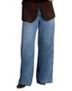 Mint Velvet Mint Velvet Women's Popper Detail Wide Jeans in Blue Wash - 1