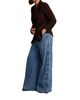 Mint Velvet Mint Velvet Women's Popper Detail Wide Jeans in Blue Wash - 2
