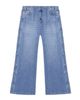 Mint Velvet Mint Velvet Women's Popper Detail Wide Jeans in Blue Wash - 3