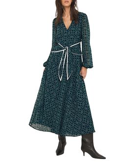 chinese dress ladies Teal Knit Zip Detail Maxi Dress – Mint Velvet main image 1