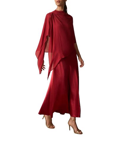 Mint Velvet Mint Velvet Women's Satin Cape Detail Maxi Dress