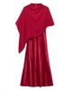 Mint Velvet Mint Velvet Women's Satin Cape Detail Maxi Dress - 5