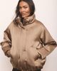 Mint Velvet Mint Velvet Women's Satin Funnel Neck Bomber Jacket - 4