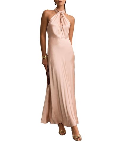 Mint Velvet Mint Velvet Women's Satin Halter Maxi Dress