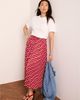 Mint Velvet Mint Velvet Women's Satin Printed Maxi Skirt - 2
