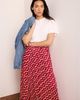 Mint Velvet Mint Velvet Women's Satin Printed Maxi Skirt - 3
