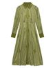 Mint Velvet Mint Velvet Women's Satin Printed Midi Shirt Dress - 5