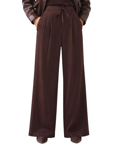 Mint Velvet Mint Velvet Women's Satin Wide Leg Trousers