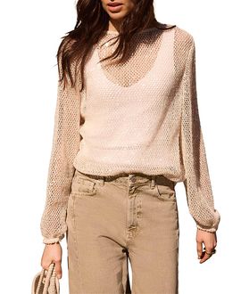 Mint Velvet Mint Velvet Women's Sequin Layered Balloon Top