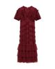 Mint Velvet Mint Velvet Women's Short Sleeve Tulle Ruffle Maxi Dress - 5
