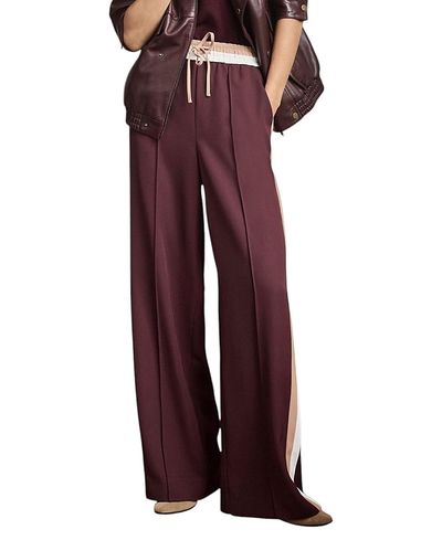 Mint Velvet Mint Velvet Women's Side Stripe Tie Waist Wide Leg Trousers