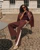 Mint Velvet Mint Velvet Women's Side Stripe Tie Waist Wide Leg Trousers - 4