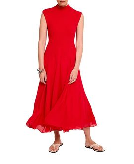Mint Velvet Mint Velvet Women's Sleeveless Drop Waist Knit Midi Dress