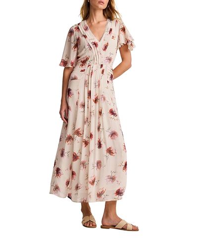 Mint Velvet Mint Velvet Women's Soft Bloom Button-Front Midi Dress
