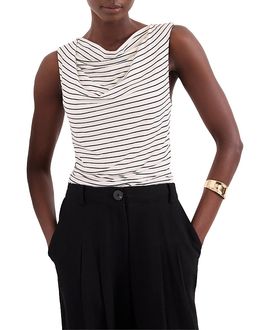 Mint Velvet Mint Velvet Women's Stripe Cowl Neck Top