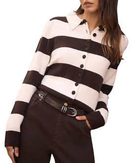 Mint Velvet Mint Velvet Women's Striped Knit Cardigan
