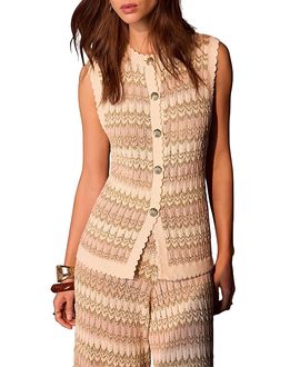 Mint Velvet Mint Velvet Women's Striped Knit Waistcoat