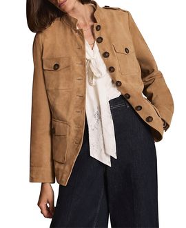 Mint Velvet Mint Velvet Women's Suede Military Jacket