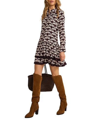 Mint Velvet Mint Velvet Women's Swan Print Mini Dress