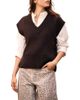 Mint Velvet Mint Velvet Women's V Neck Tabard Sleeveless Vest Sweater - 1