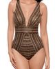 Miraclesuit® Miraclesuit® Sparkle Sands Odyssey Plunge One-Piece Swimsuit - 1