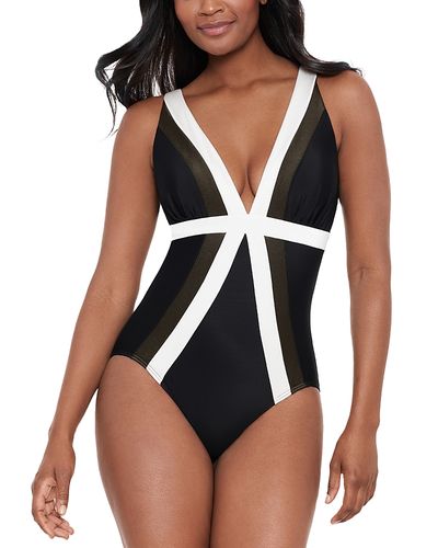 Miraclesuit Miraclesuit Spectra Trilogy Striped One Piece Swimsuit