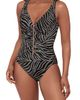 Miraclesuit® Miraclesuit® Zirconic Zip Front One-Piece Swimsuit - 1