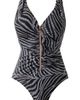 Miraclesuit® Miraclesuit® Zirconic Zip Front One-Piece Swimsuit - 3