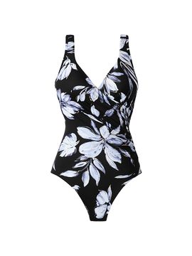 Miraclesuit Swim Women's Fiore Di Luna Floral Wrap One-Piece Swimsuit