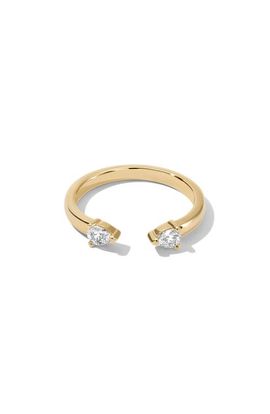 MIRANDA FRYE MIRANDA FRYE Lyra Cubic Zirconia Open Ring