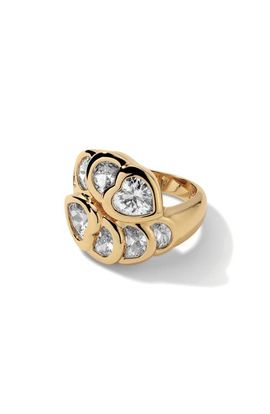 MIRANDA FRYE MIRANDA FRYE Mixed Cut Cubic Zirconia Cocktail Ring