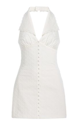 Mirror Palais Mirror Palais Collared Cotton Mini Dress