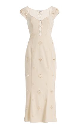 Mirror Palais Mirror Palais Maria CottonLinen Maxi Dress