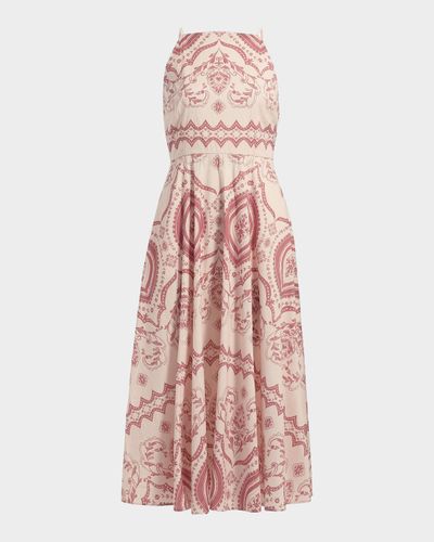 MISA Los Angeles Amity Printed Cotton-Blend Midi Dress