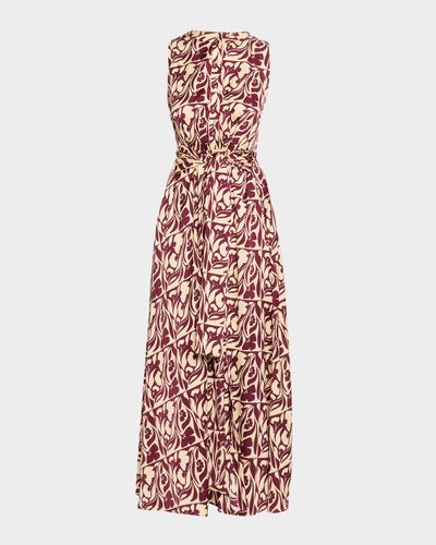 MISA Los Angeles Anabella Belted Midi Shirtdress