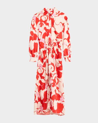 MISA Los Angeles Kasbah Floral Midi Shirtdress
