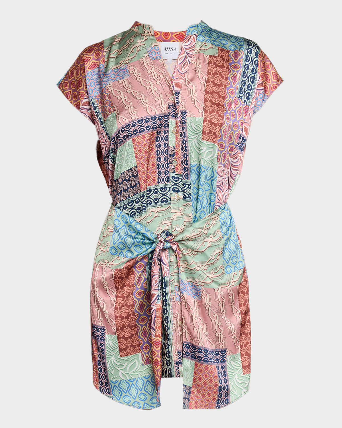 MISA Los Angeles Mika Wrap Mini Dress