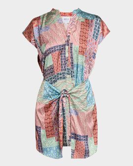 MISA Los Angeles Mika Wrap Mini Dress