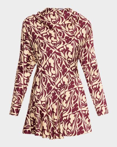 MISA Los Angeles Sage Satin Mini Dress
