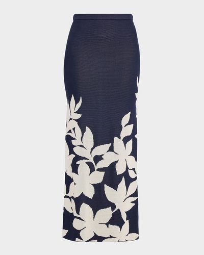 MISA Los Angeles Shae Fitted Floral Maxi Skirt
